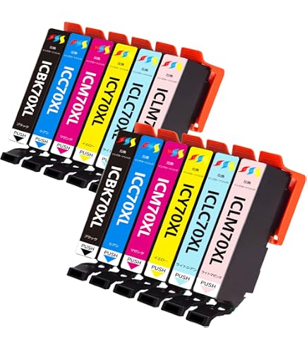 Amazon.co.jp: インクカートリッジ 70L エプソン用IC70L互換ICM70L